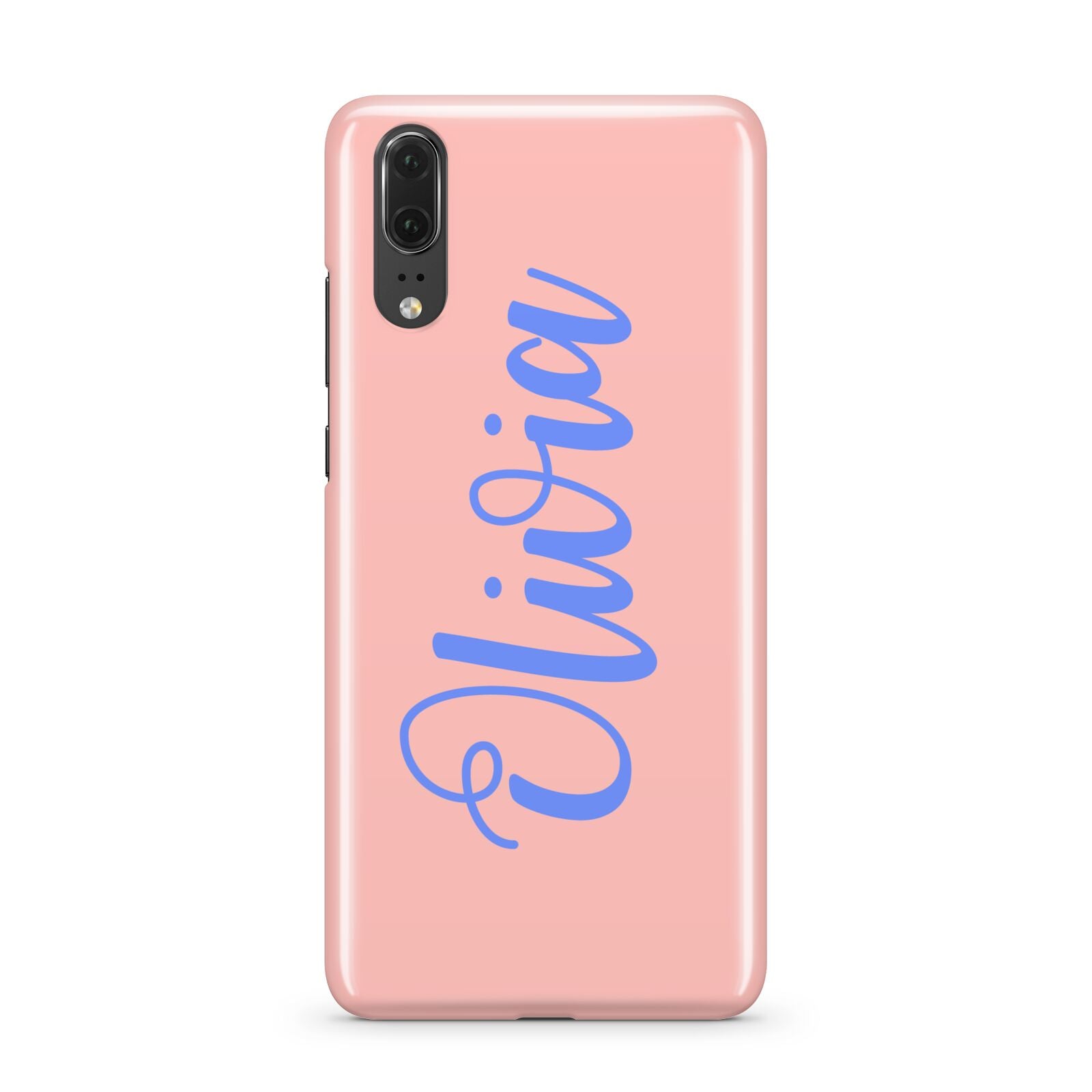 Personalised Pink Blue Name Huawei P20 Phone Case