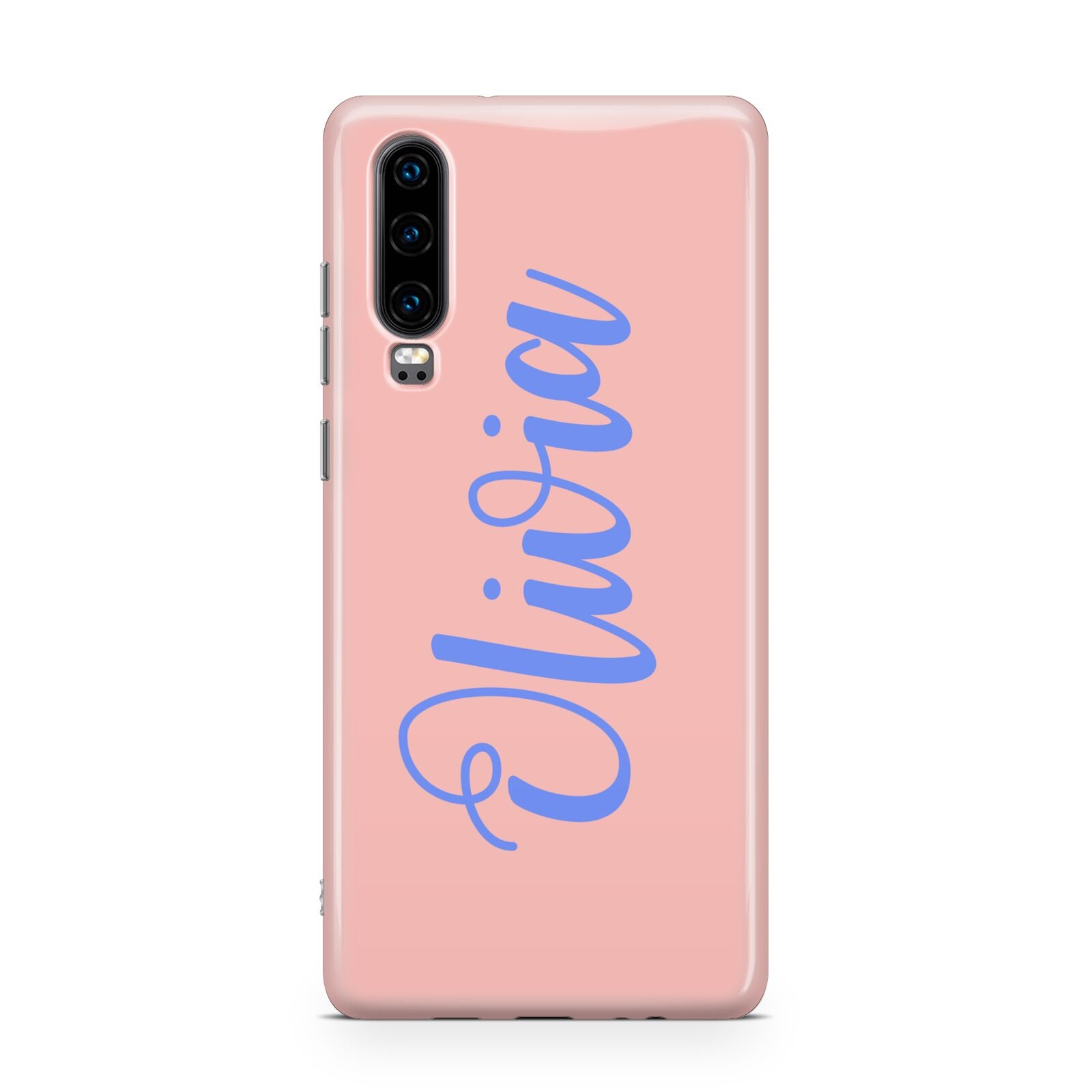 Personalised Pink Blue Name Huawei P30 Phone Case