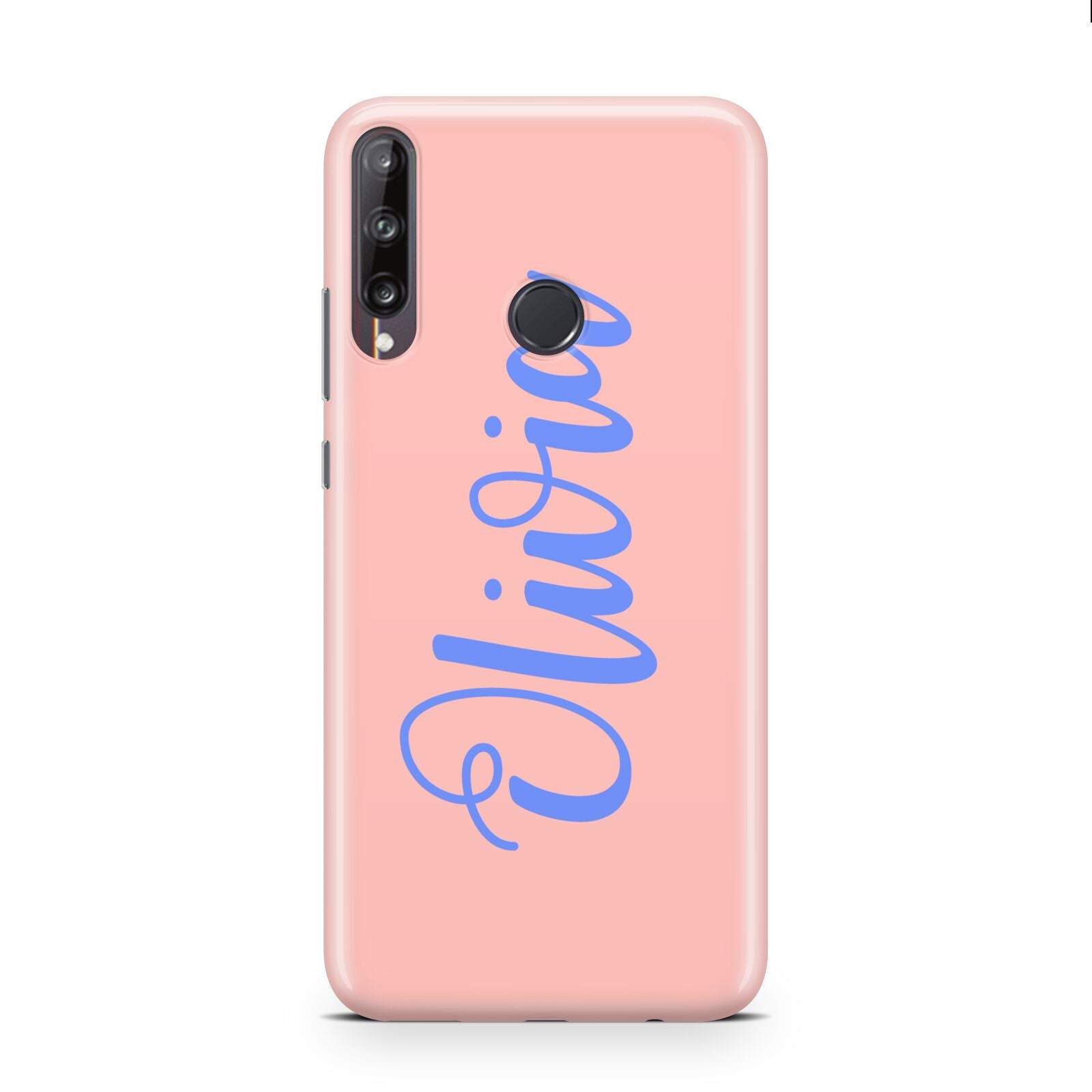 Personalised Pink Blue Name Huawei P40 Lite E Phone Case