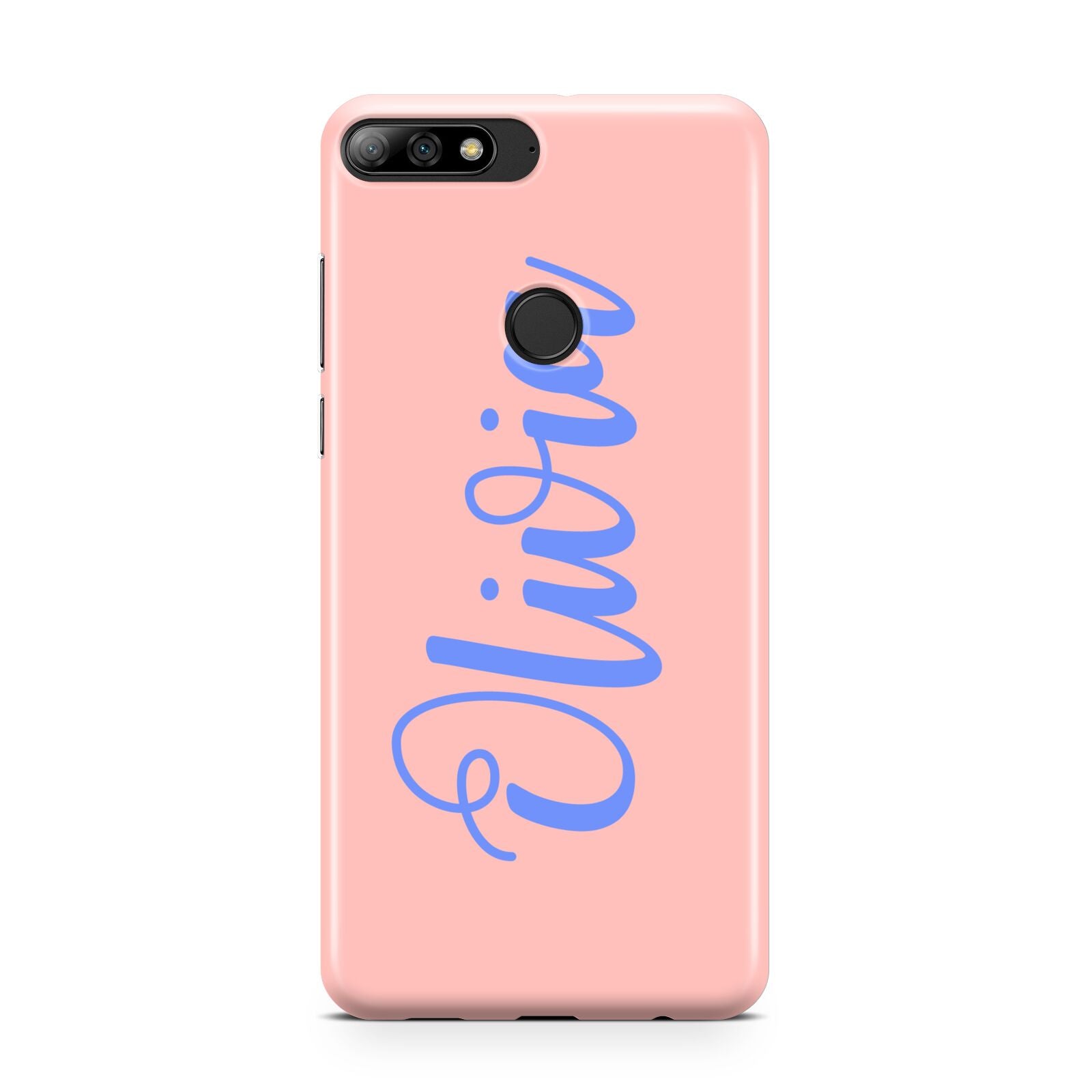 Personalised Pink Blue Name Huawei Y7 2018