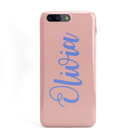 Personalised Pink Blue Name OnePlus Case