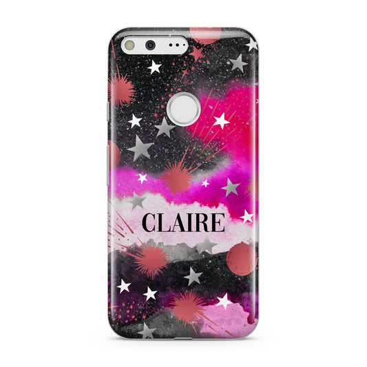 Personalised Pink Celestial Google Pixel Case