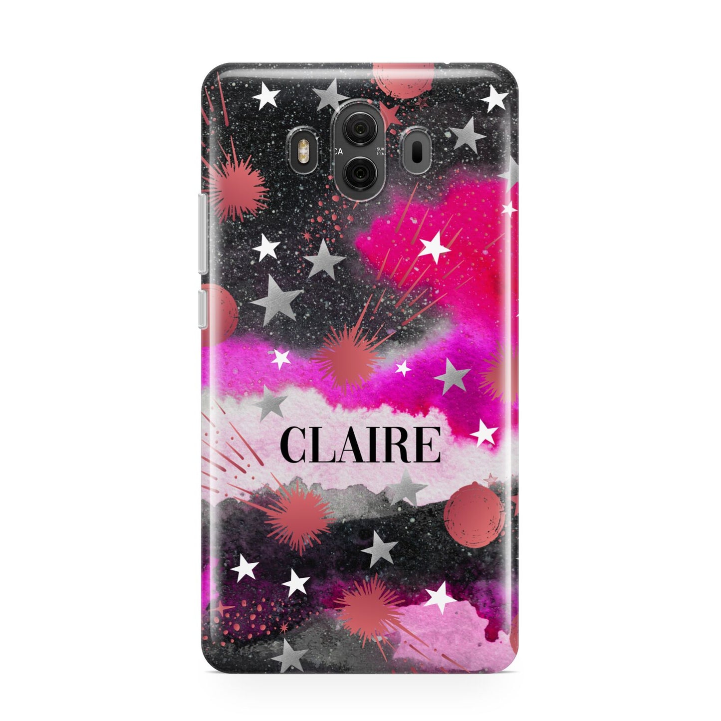 Personalised Pink Celestial Huawei Mate 10 Protective Phone Case