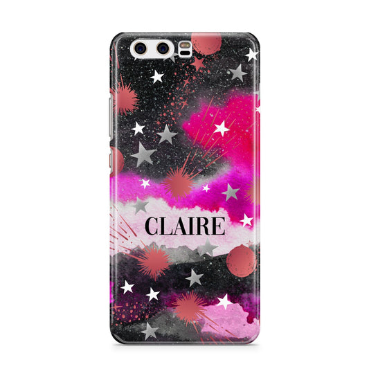 Personalised Pink Celestial Huawei P10 Phone Case