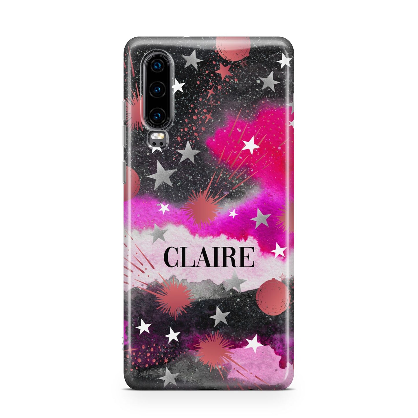 Personalised Pink Celestial Huawei P30 Phone Case