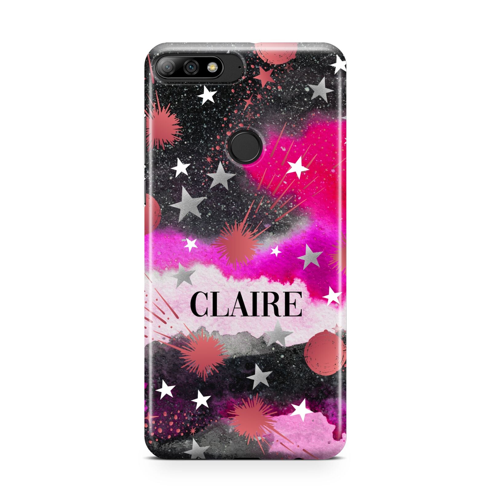 Personalised Pink Celestial Huawei Y7 2018