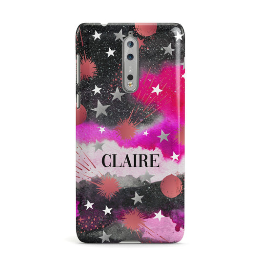 Personalised Pink Celestial Nokia Case