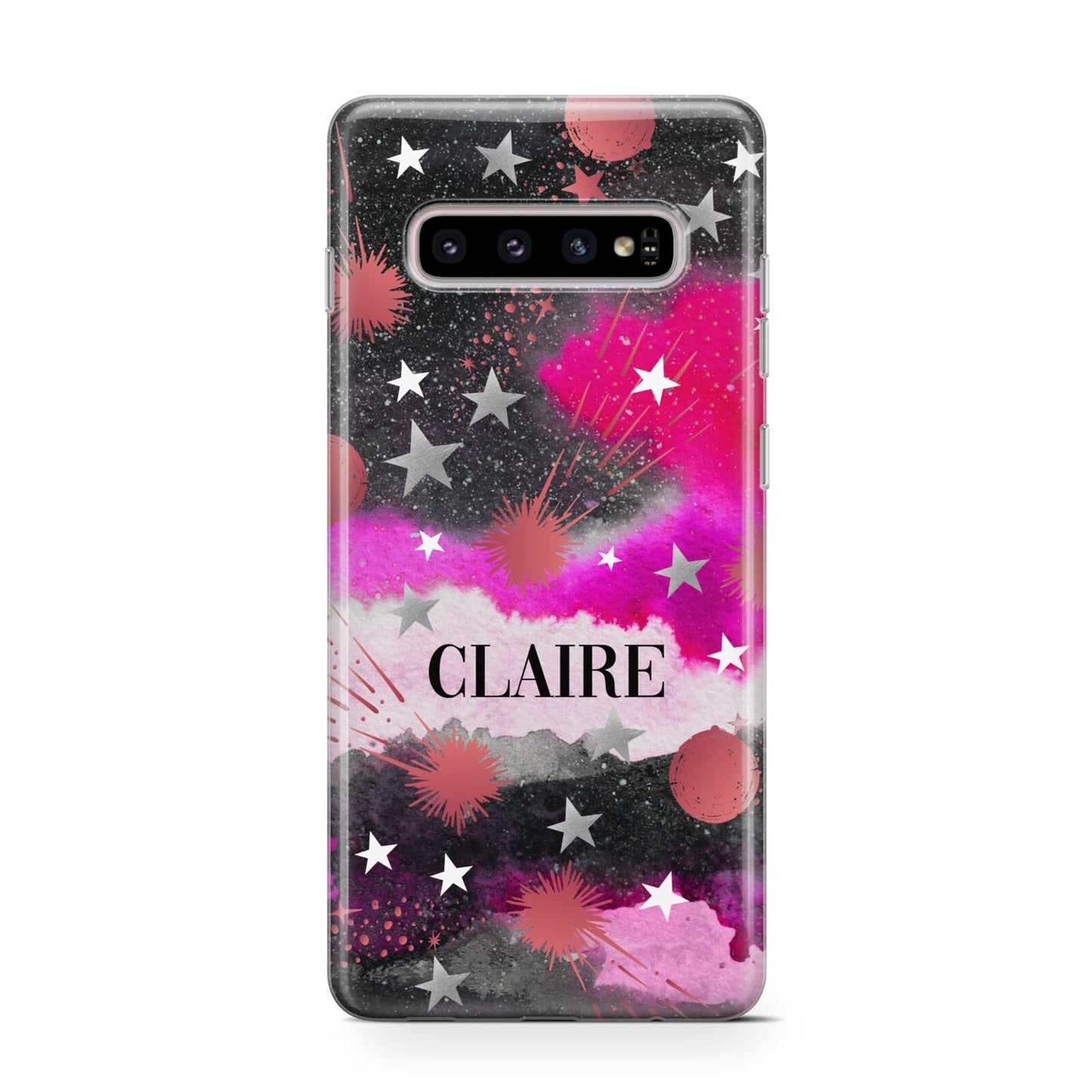 Personalised Pink Celestial Protective Samsung Galaxy Case