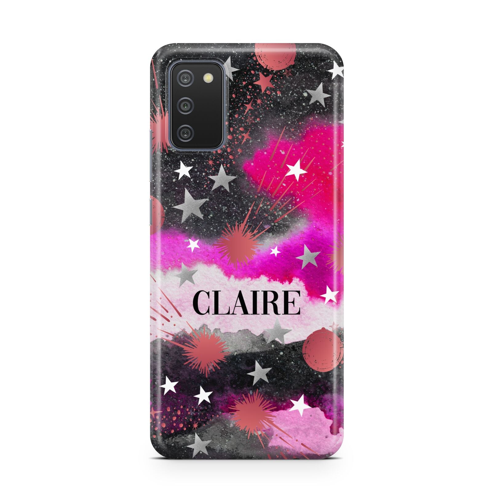 Personalised Pink Celestial Samsung A02s Case