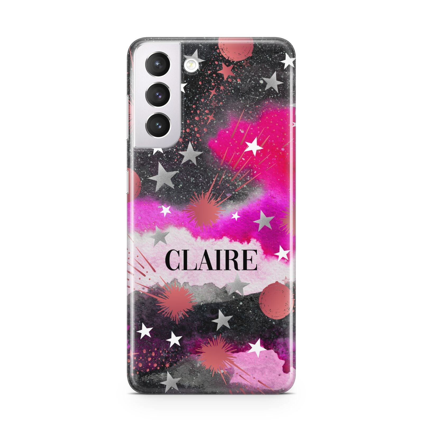 Personalised Pink Celestial Samsung S21 Case