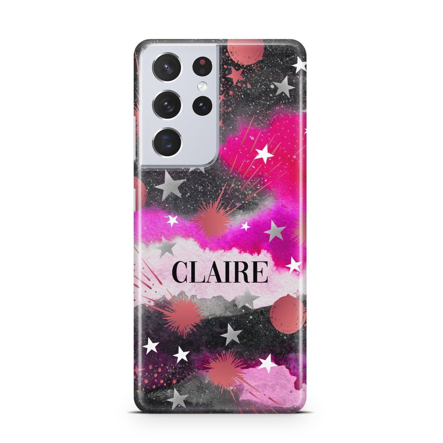 Personalised Pink Celestial Samsung S21 Ultra Case