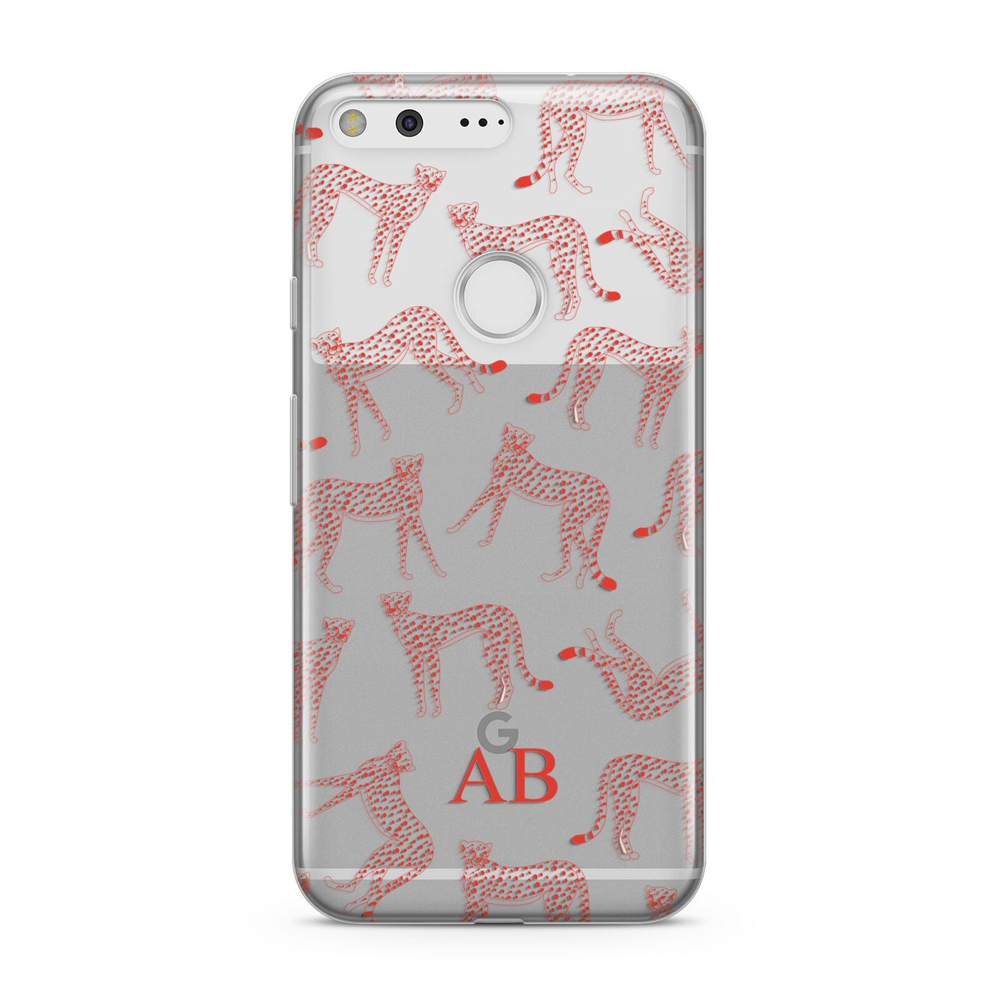 Personalised Pink Cheetah Google Pixel Case