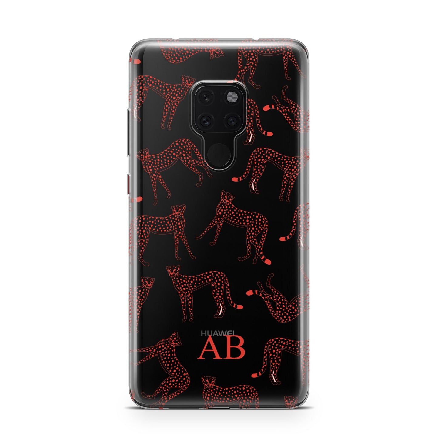 Personalised Pink Cheetah Huawei Mate 20 Phone Case