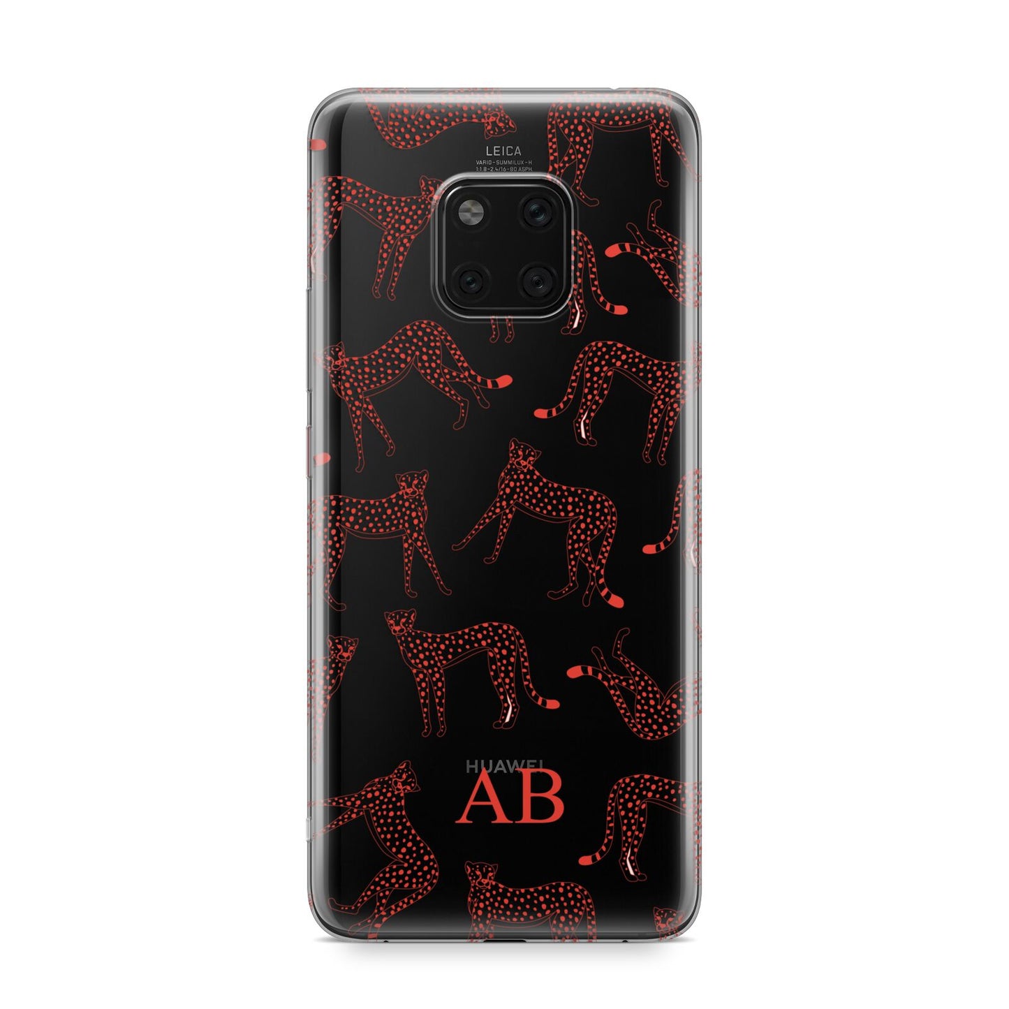 Personalised Pink Cheetah Huawei Mate 20 Pro Phone Case