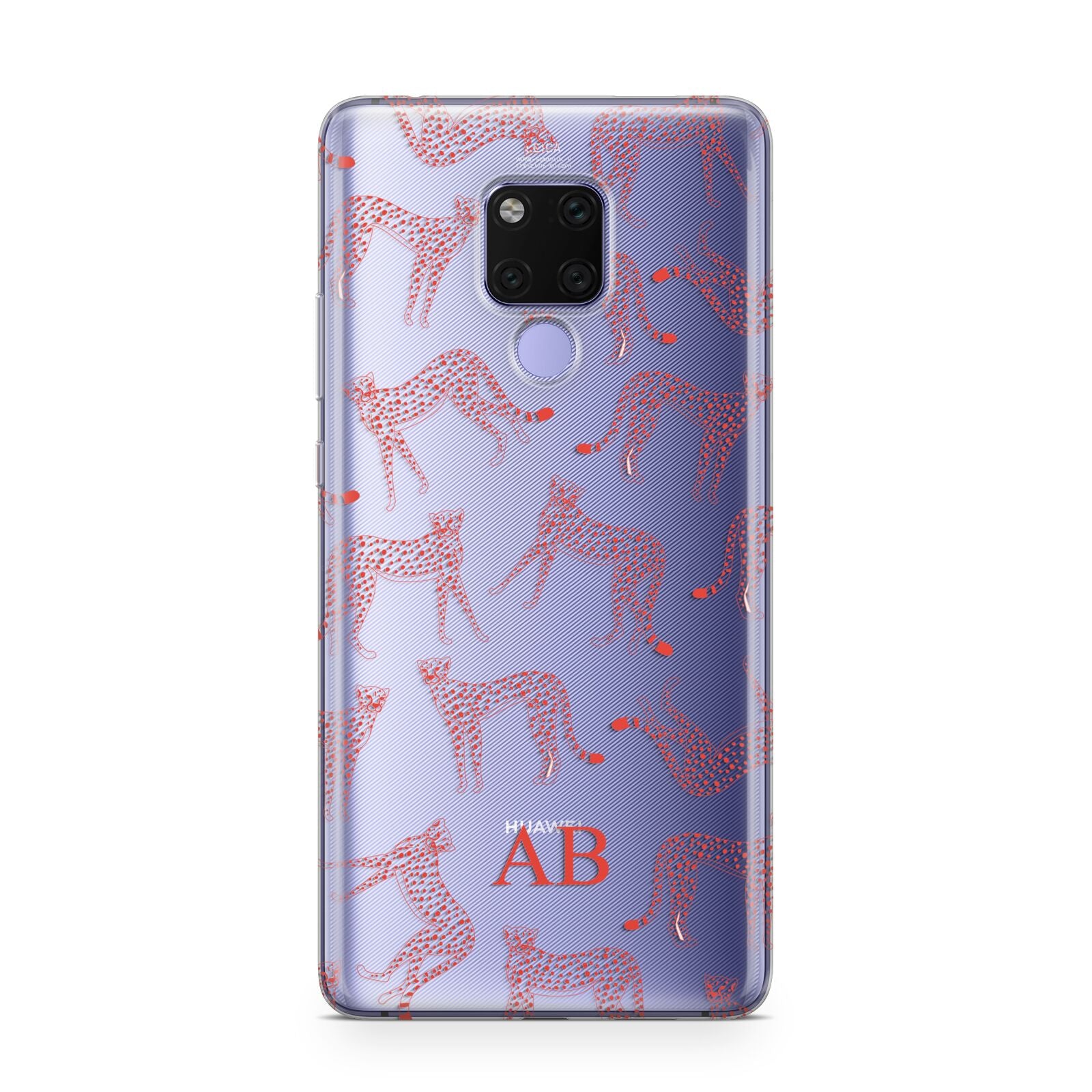 Personalised Pink Cheetah Huawei Mate 20X Phone Case