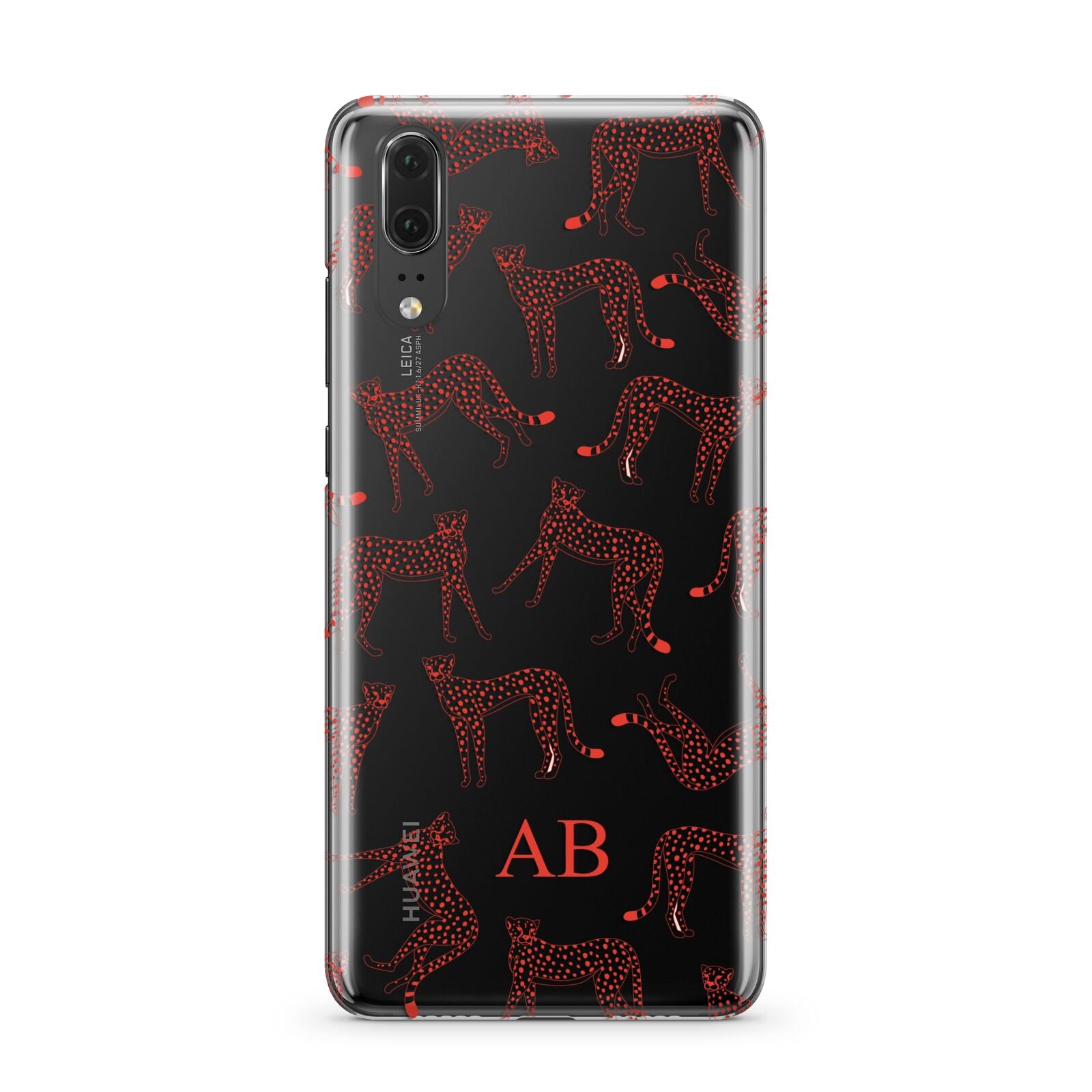 Personalised Pink Cheetah Huawei P20 Phone Case