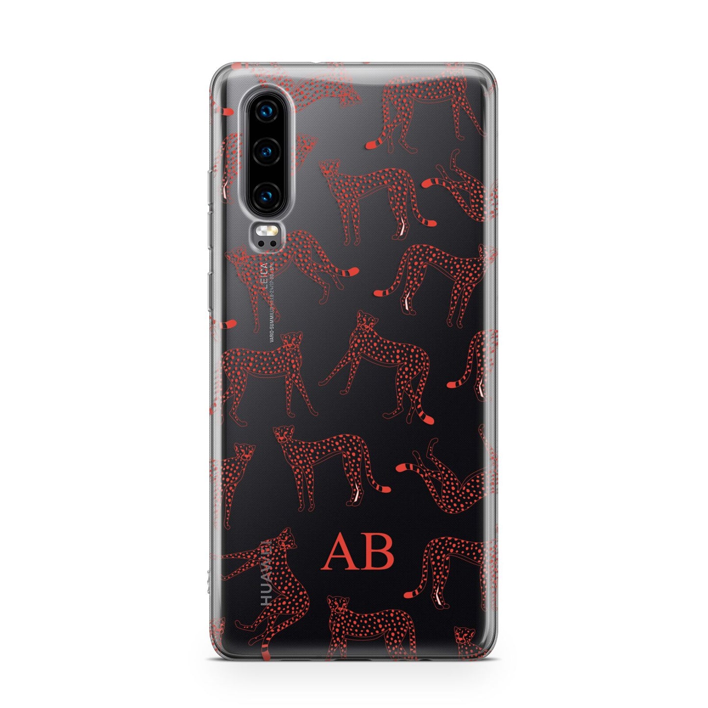 Personalised Pink Cheetah Huawei P30 Phone Case