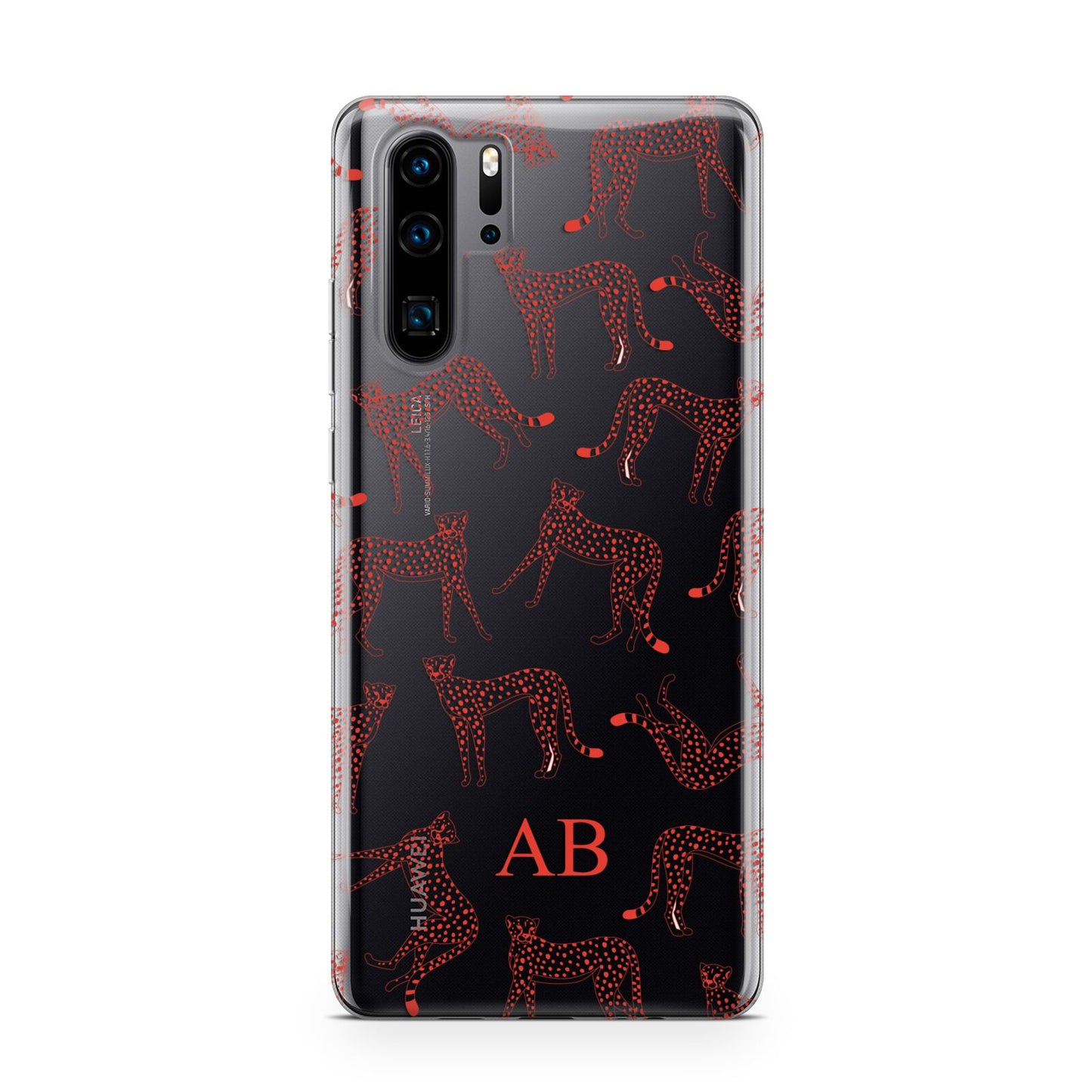 Personalised Pink Cheetah Huawei P30 Pro Phone Case