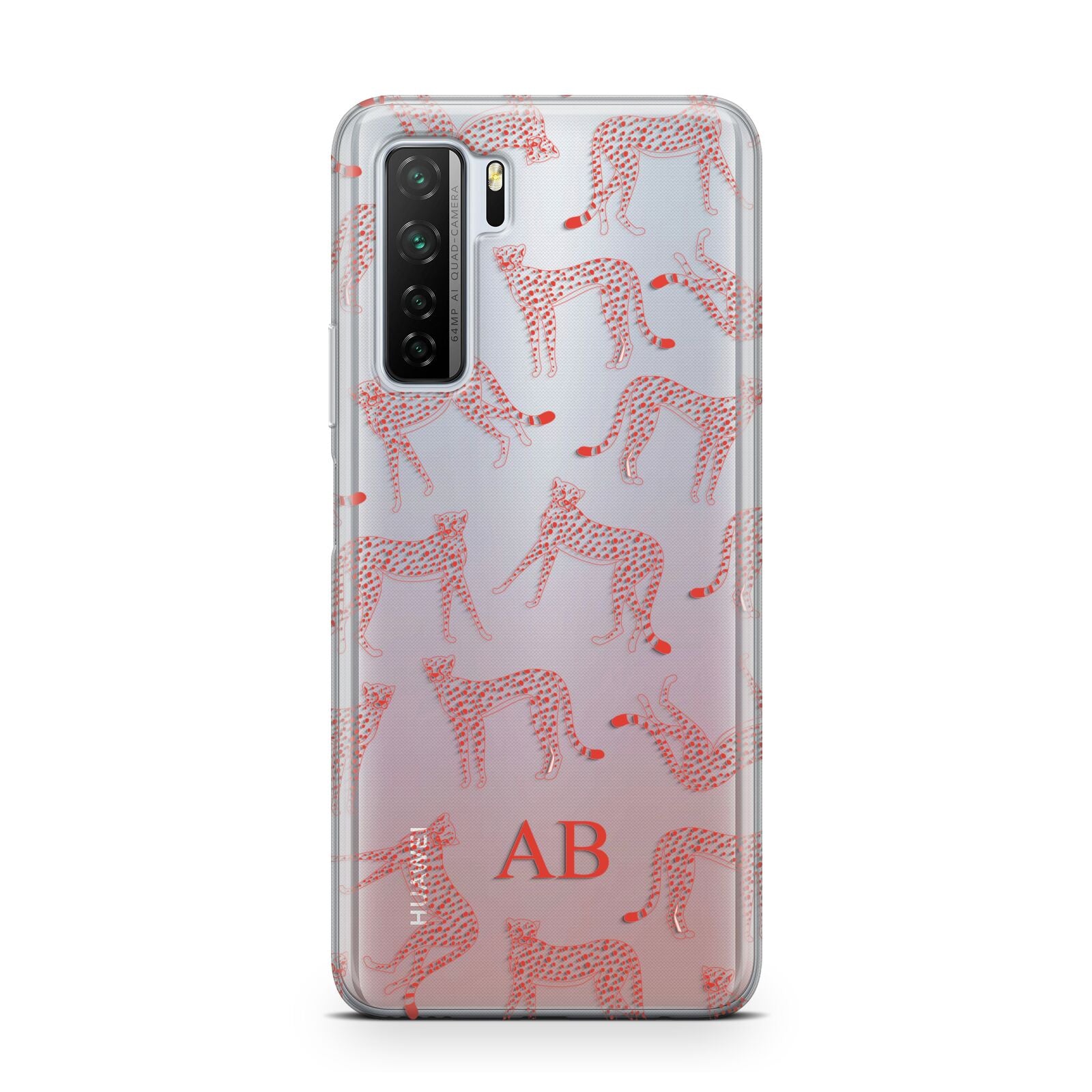 Personalised Pink Cheetah Huawei P40 Lite 5G Phone Case