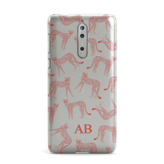 Personalised Pink Cheetah Nokia Case