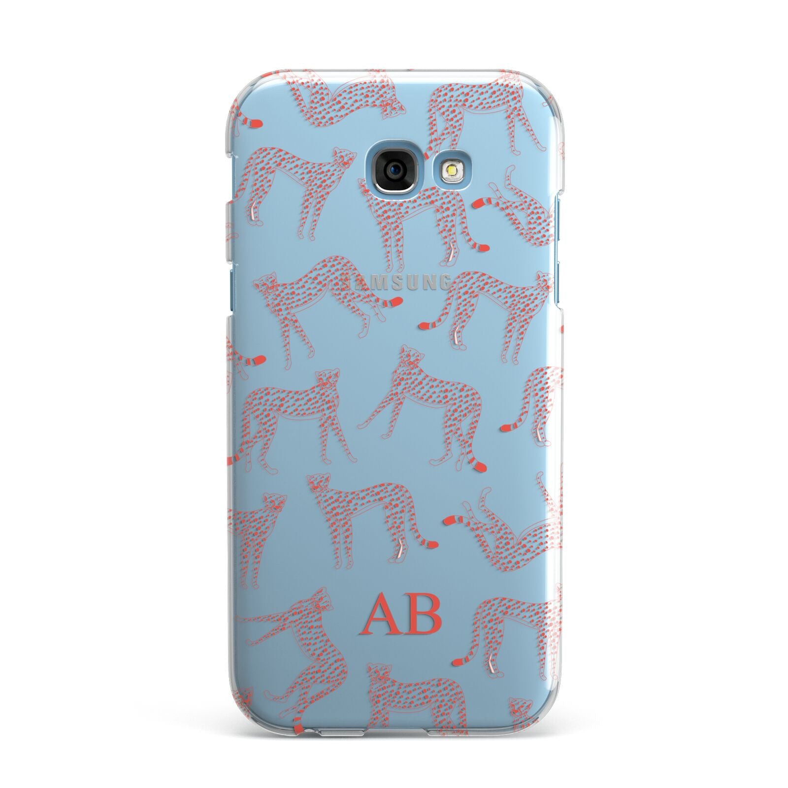 Personalised Pink Cheetah Samsung Galaxy A7 2017 Case