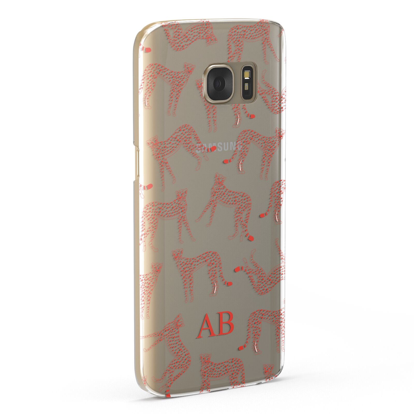 Personalised Pink Cheetah Samsung Galaxy Case Fourty Five Degrees