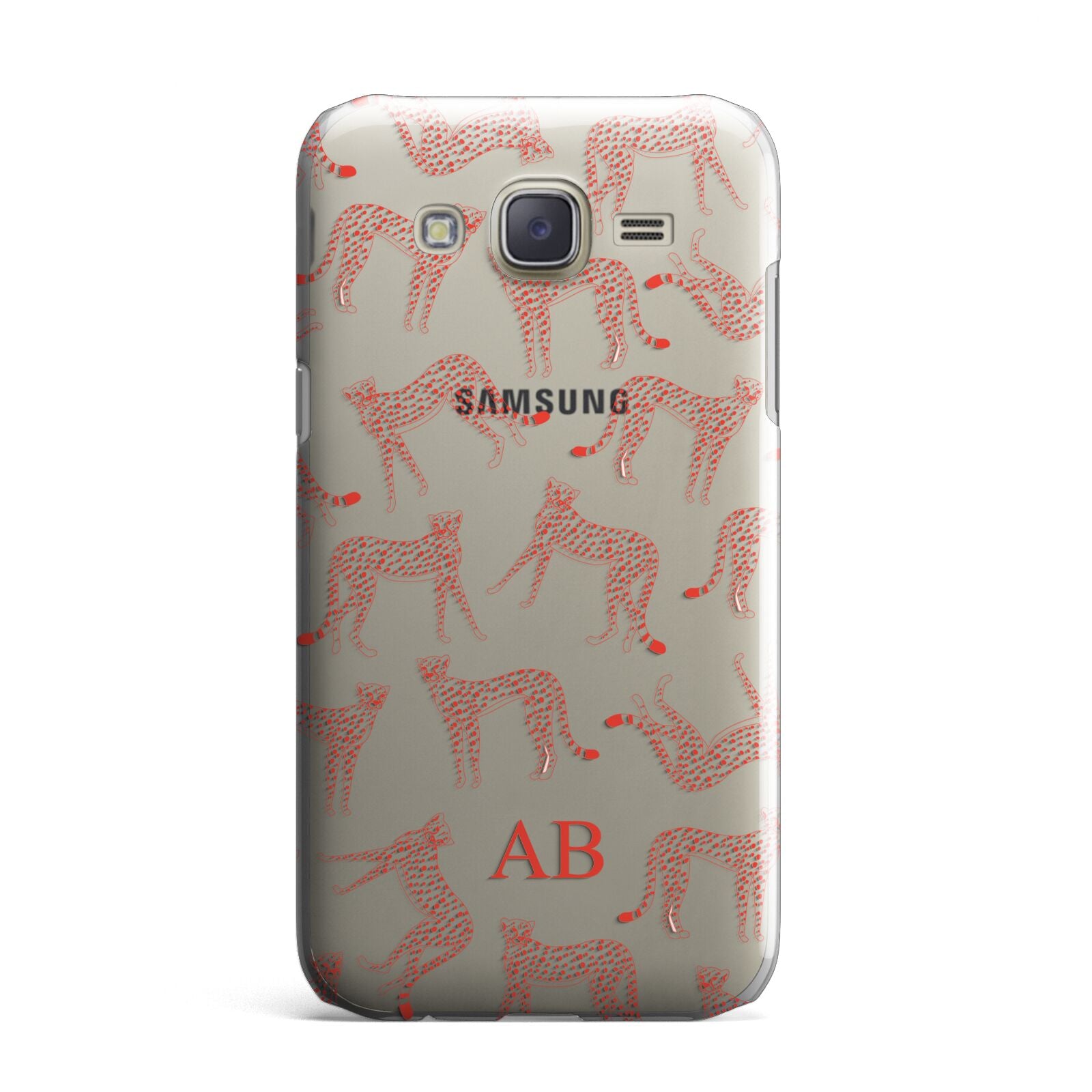 Personalised Pink Cheetah Samsung Galaxy J7 Case