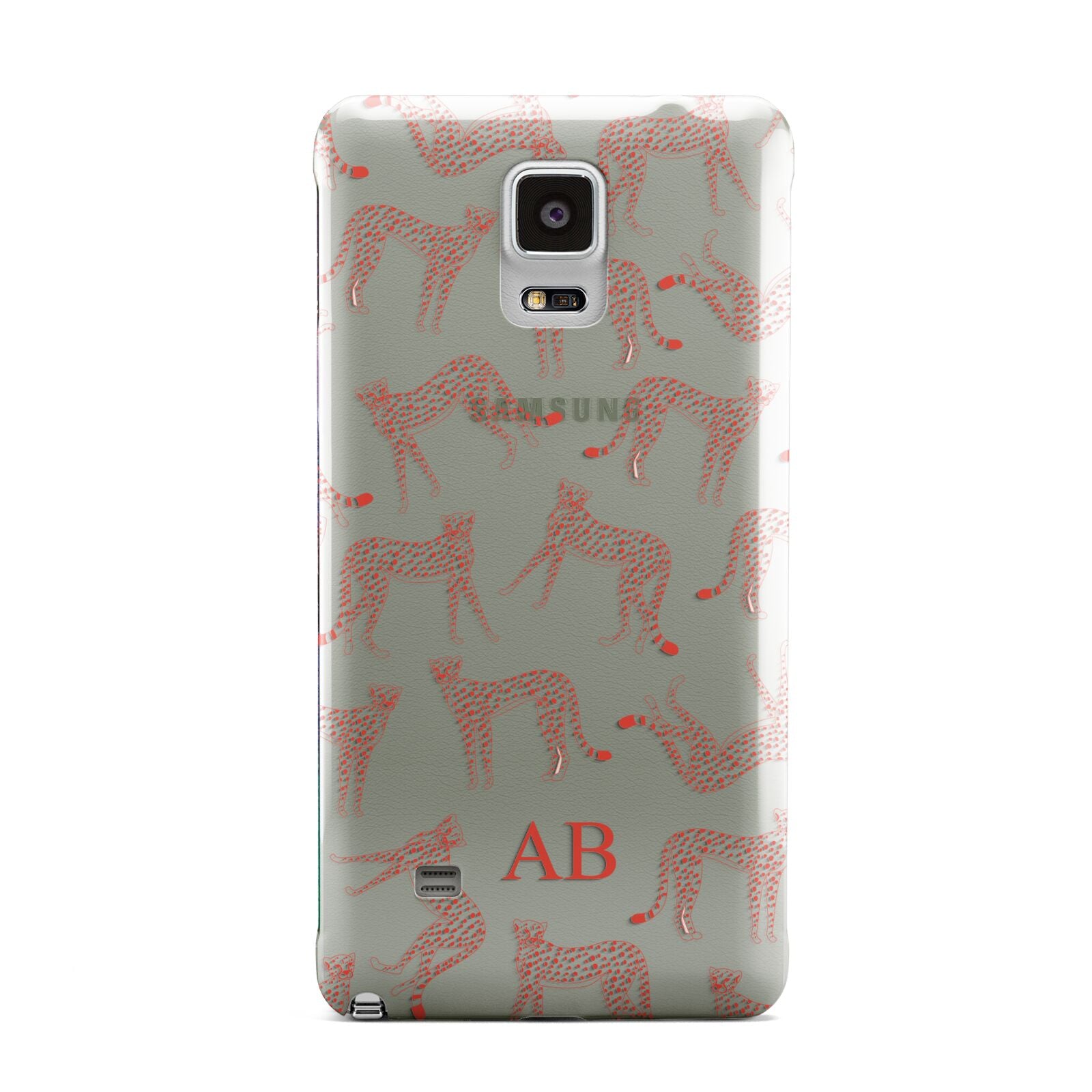 Personalised Pink Cheetah Samsung Galaxy Note 4 Case