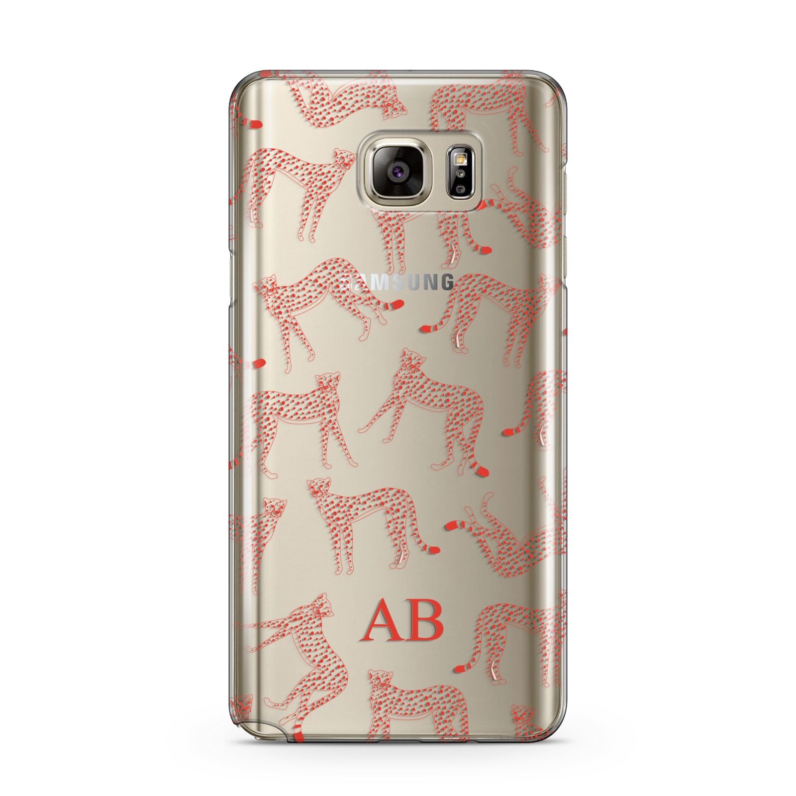 Personalised Pink Cheetah Samsung Galaxy Note 5 Case