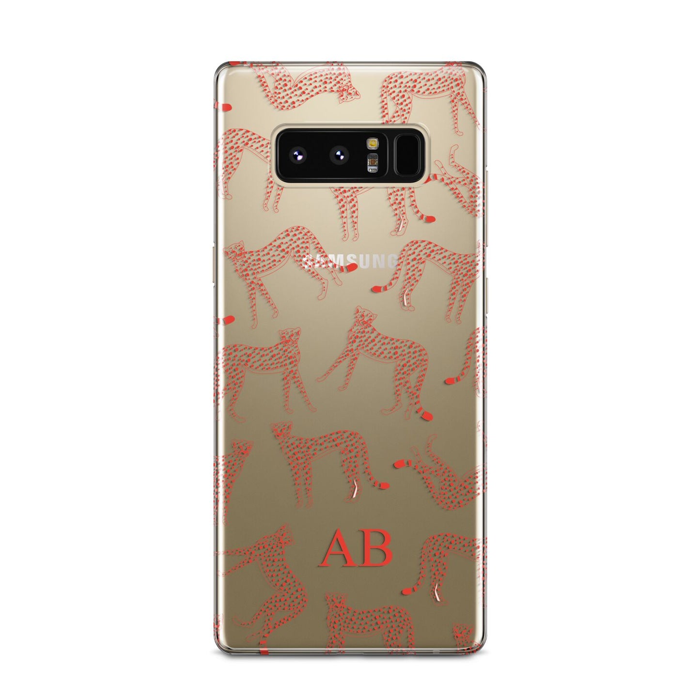 Personalised Pink Cheetah Samsung Galaxy Note 8 Case