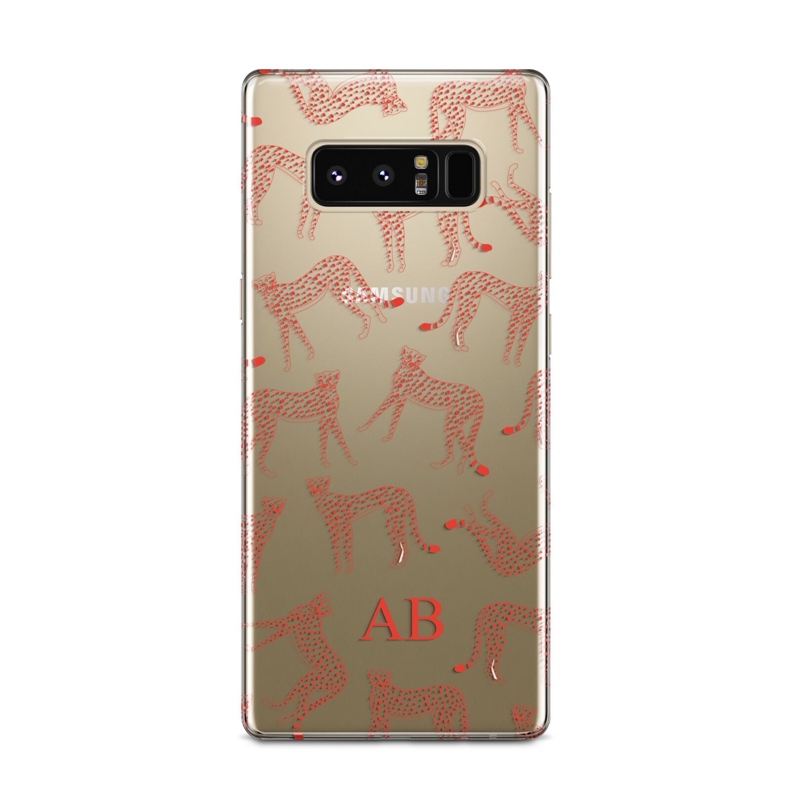 Personalised Pink Cheetah Samsung Galaxy Note 8 Case