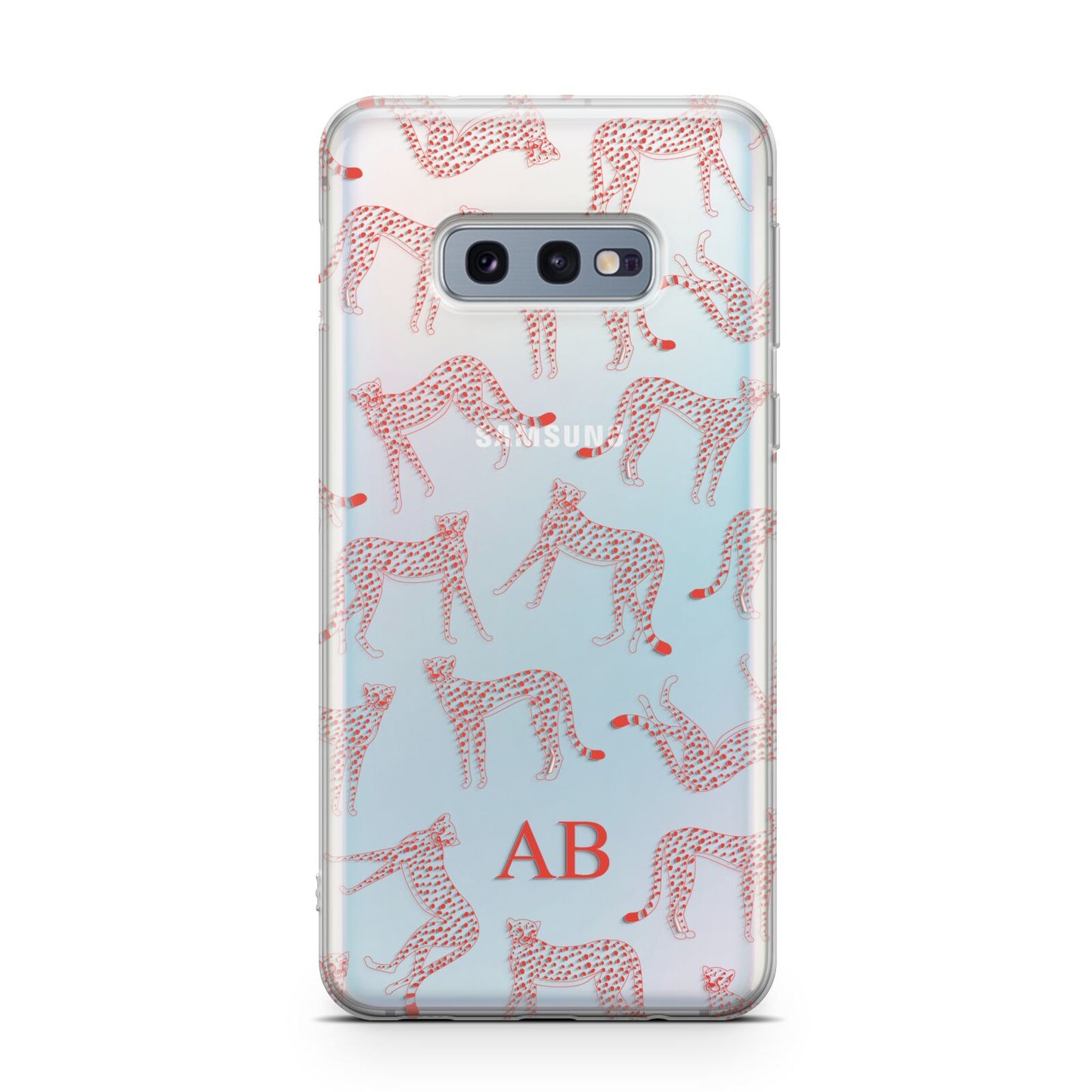 Personalised Pink Cheetah Samsung Galaxy S10E Case