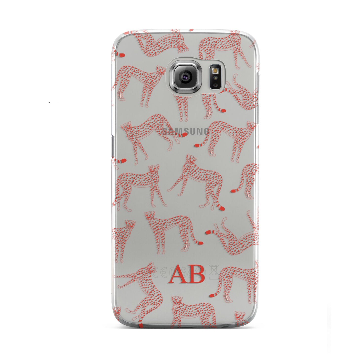 Personalised Pink Cheetah Samsung Galaxy S6 Case