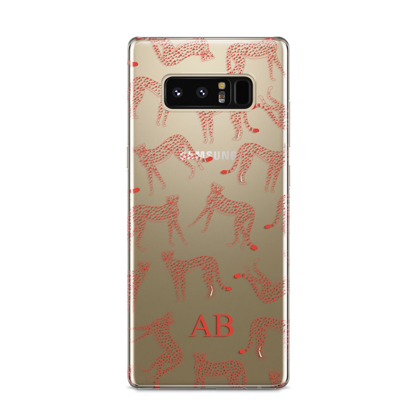 Personalised Pink Cheetah Samsung Galaxy S8 Case