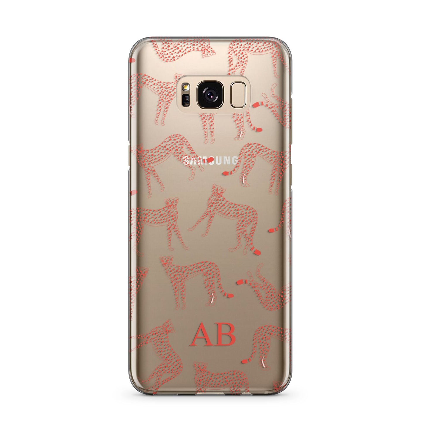 Personalised Pink Cheetah Samsung Galaxy S8 Plus Case