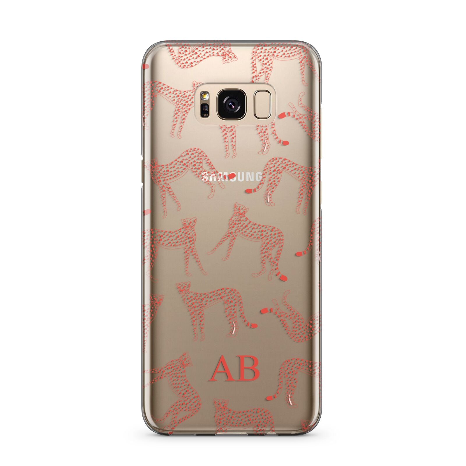 Personalised Pink Cheetah Samsung Galaxy S8 Plus Case