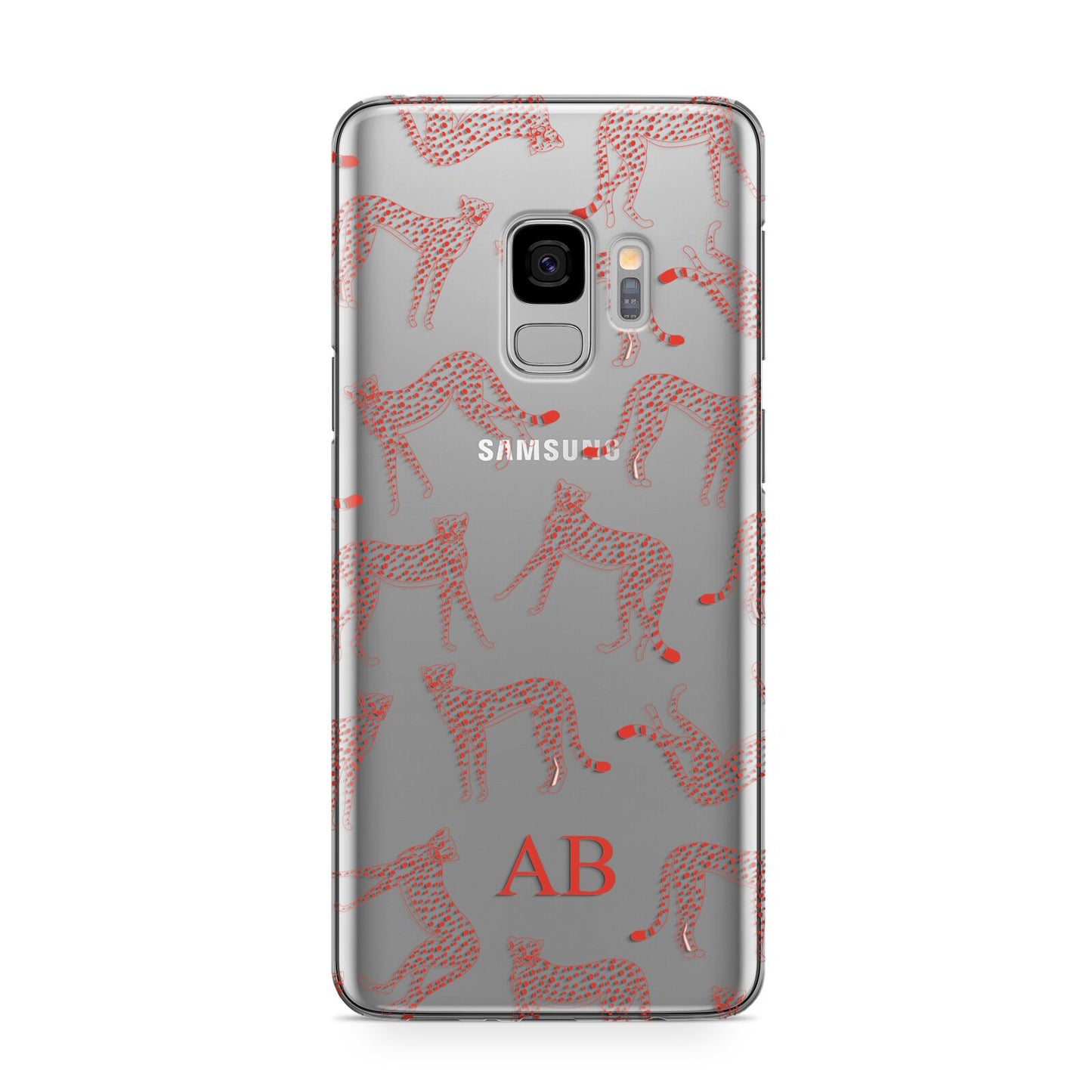 Personalised Pink Cheetah Samsung Galaxy S9 Case