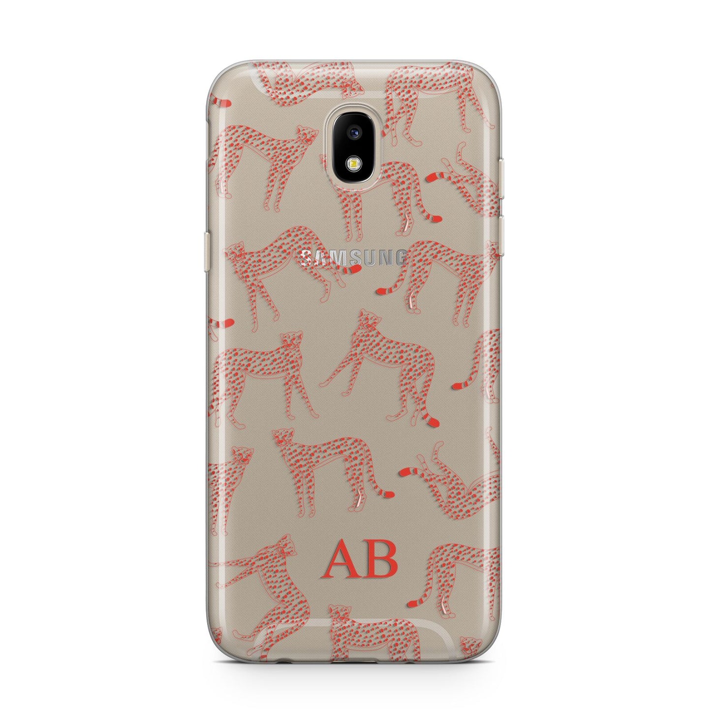 Personalised Pink Cheetah Samsung J5 2017 Case