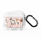 Personalised Pink Christmas Theme AirPods Clear Case 3rd Gen