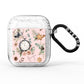Personalised Pink Christmas Theme AirPods Glitter Case