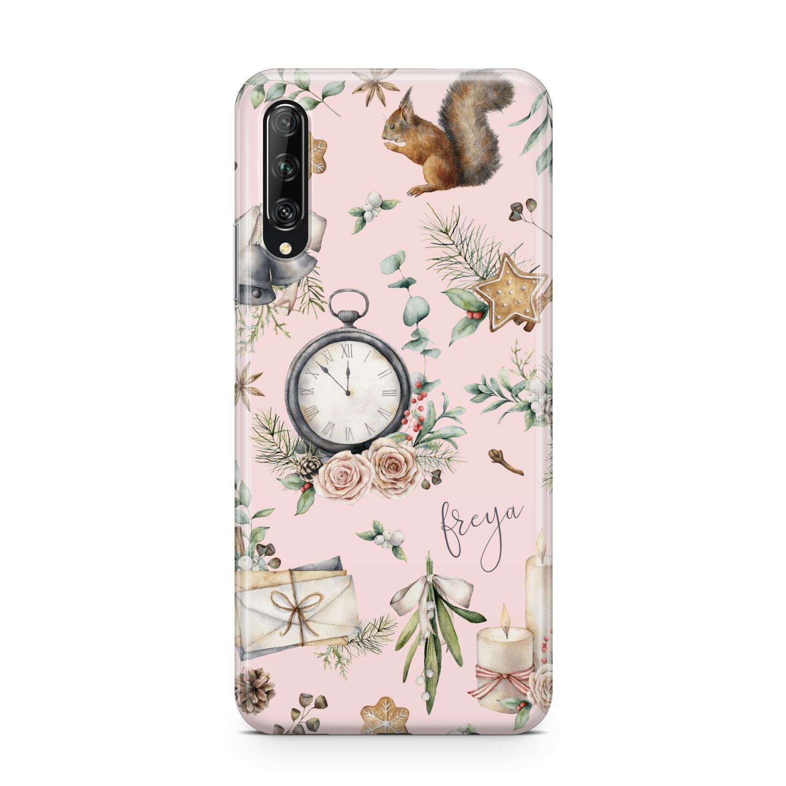 Personalised Pink Christmas Theme Huawei P Smart Pro 2019