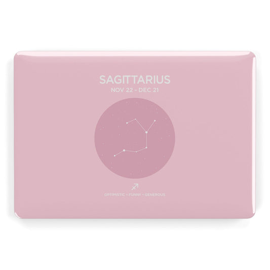 Personalised Pink Constellation Zodiac Sign Apple MacBook Case