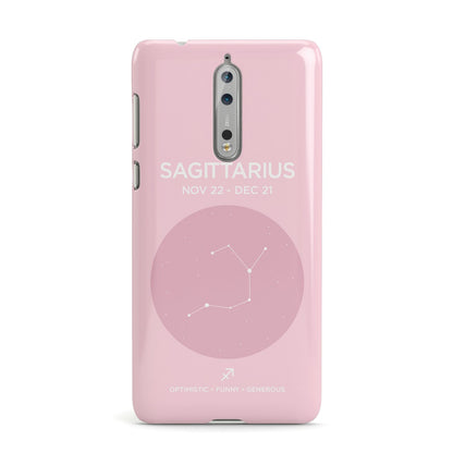 Personalised Pink Constellation Zodiac Sign Nokia Case