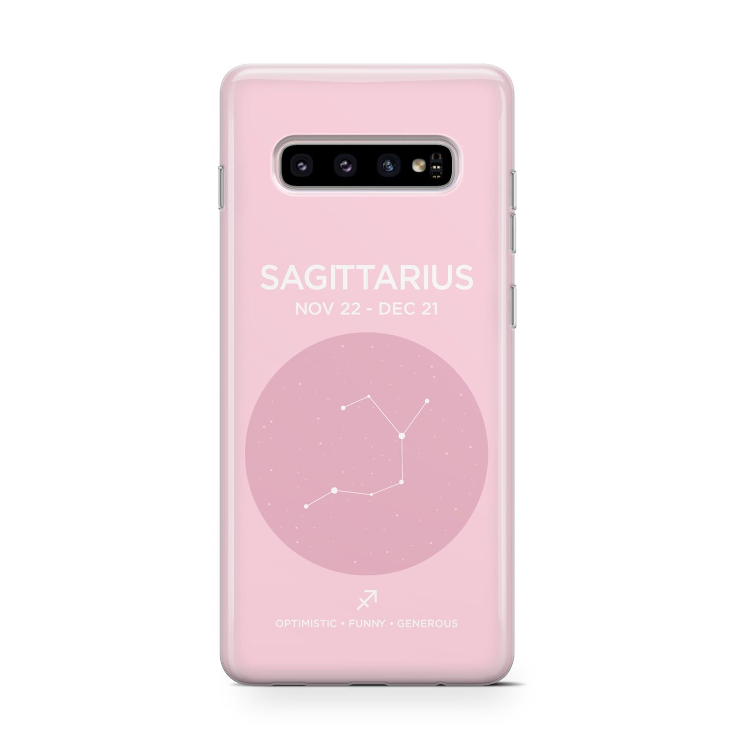 Personalised Pink Constellation Zodiac Sign Protective Samsung Galaxy Case