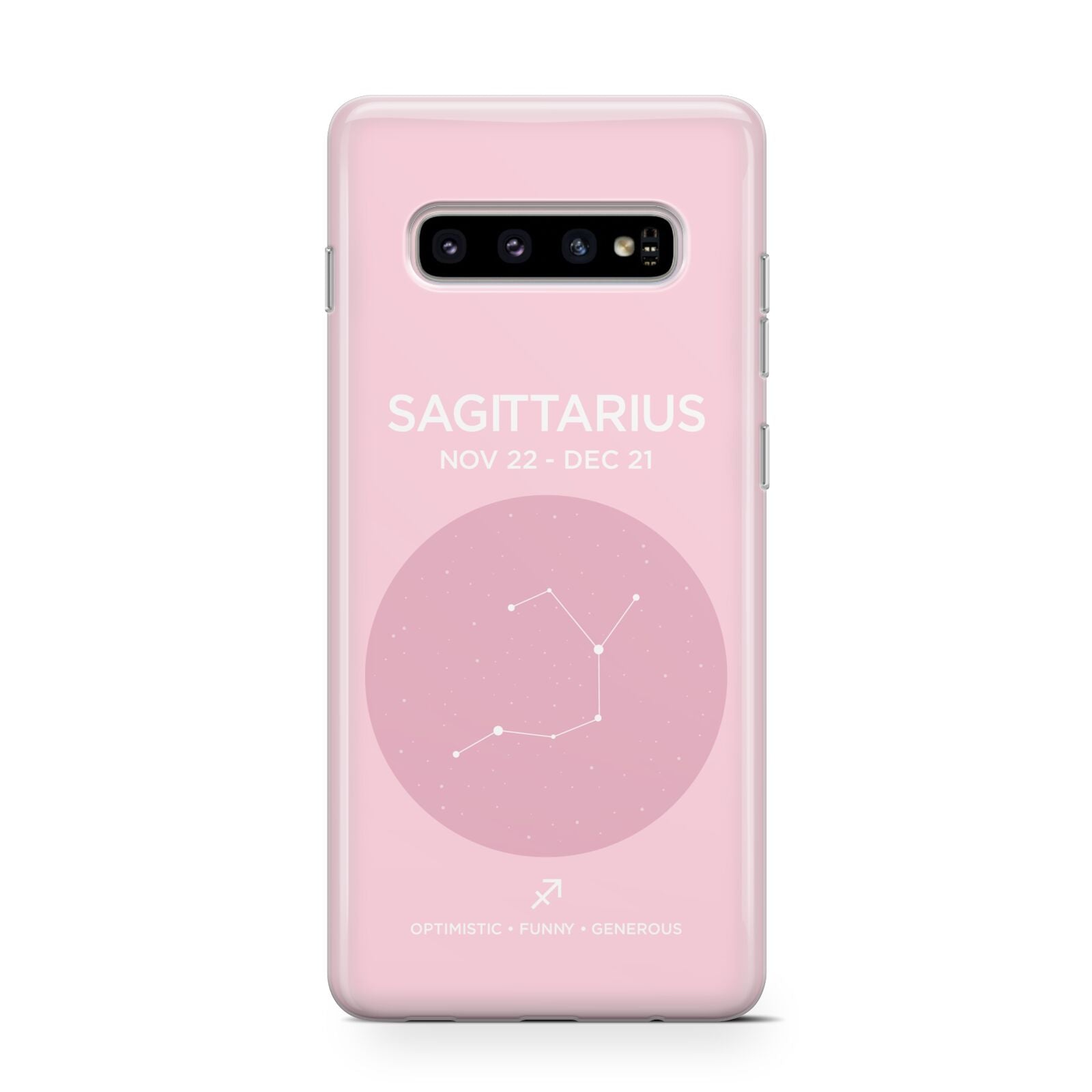 Personalised Pink Constellation Zodiac Sign Protective Samsung Galaxy Case