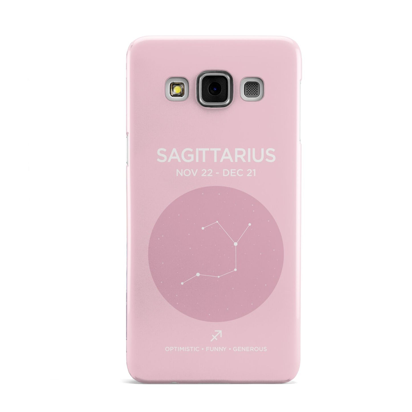 Personalised Pink Constellation Zodiac Sign Samsung Galaxy A3 Case