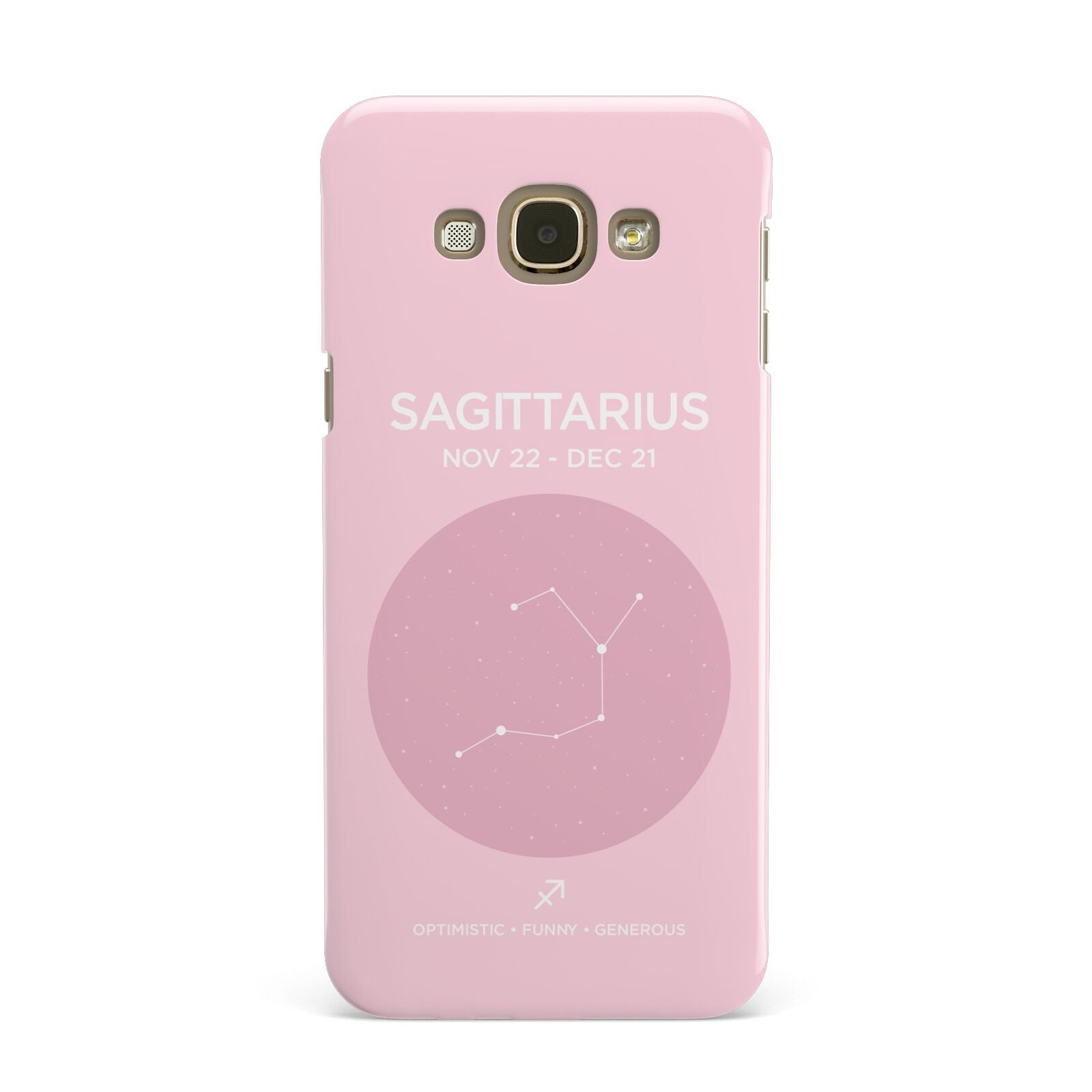 Personalised Pink Constellation Zodiac Sign Samsung Galaxy A8 Case