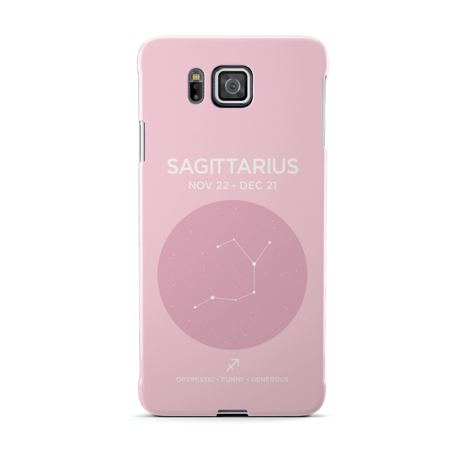 Personalised Pink Constellation Zodiac Sign Samsung Galaxy Alpha Case