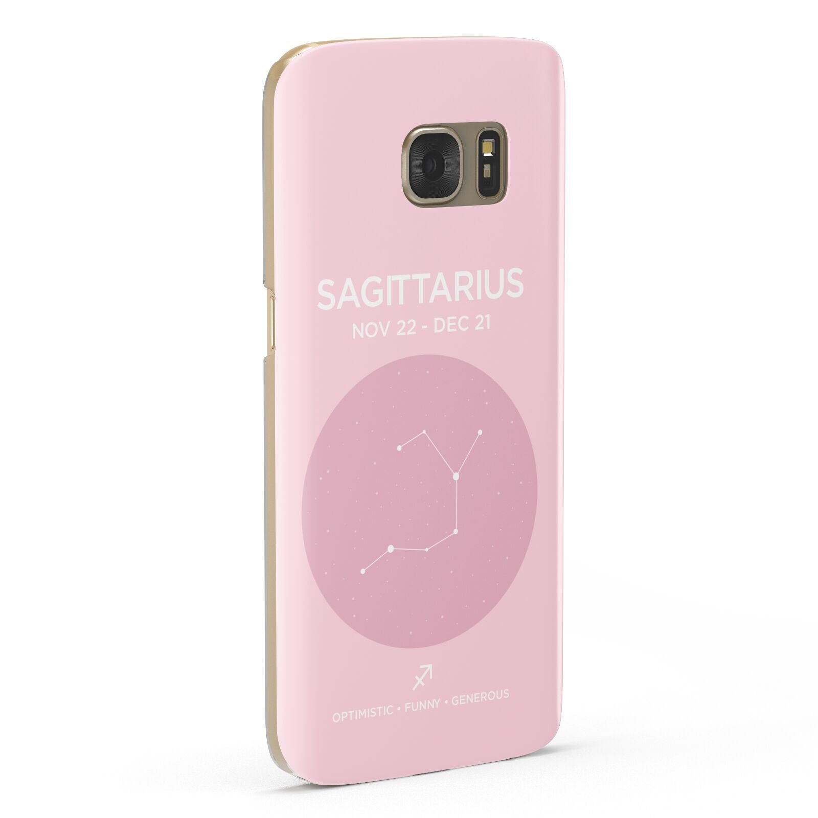 Personalised Pink Constellation Zodiac Sign Samsung Galaxy Case Fourty Five Degrees