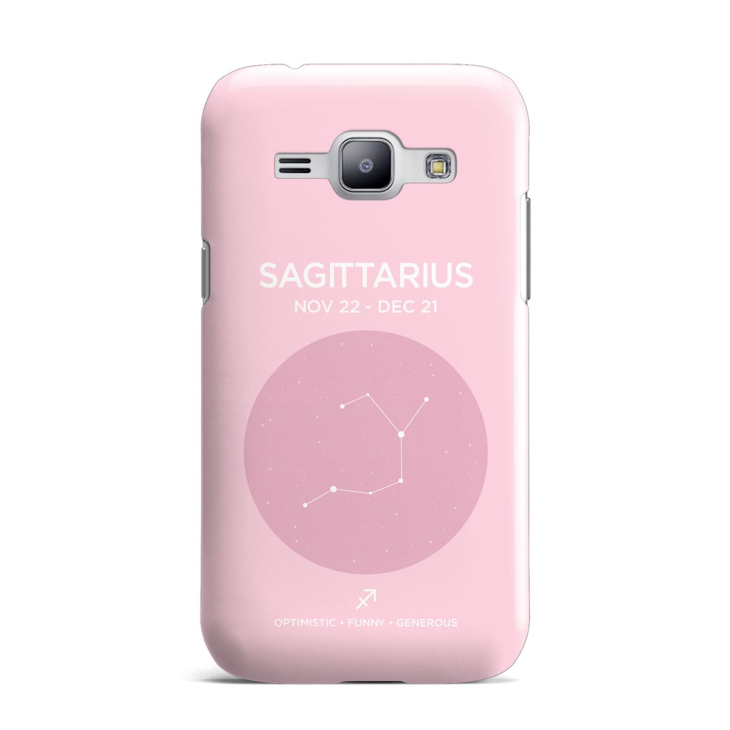 Personalised Pink Constellation Zodiac Sign Samsung Galaxy J1 2015 Case